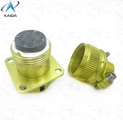 qualité  ZH23-10/18P-2-B Circular Electrical Connector with Temperature Range -55C To 125C.Straight Cable Clamp, Anodized Aluminum usine