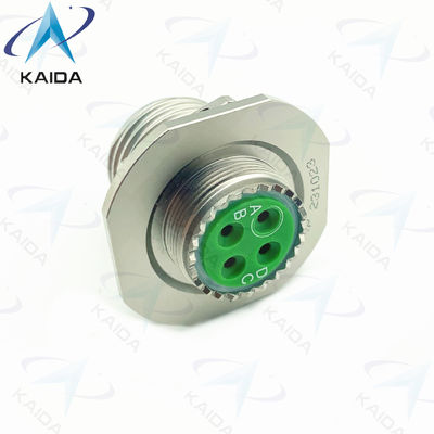 MIL-DTL-38999 Série III Connecteur de récepteur de noix de confiture avec contact de crimp électroless Nickel TVS07RF15-04P.8D série