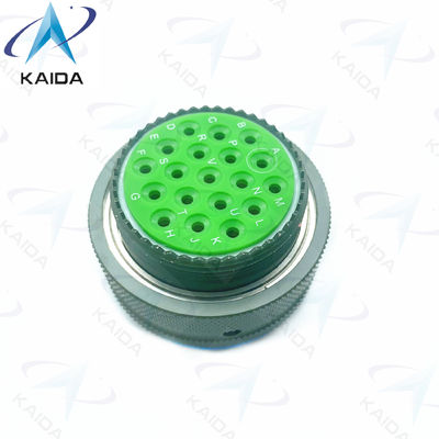 MIL-DTL-38999 Série I Finition en coquille de cadmium vert olive avec accouplement de baïonnette à tension nominale de 500 V MS27467T25B19PN