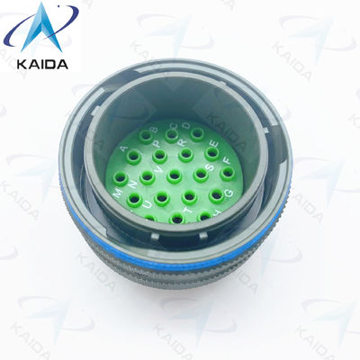 MIL-DTL-38999 Série I Finition en coquille de cadmium vert olive avec accouplement de baïonnette à tension nominale de 500 V MS27467T25B19PN
