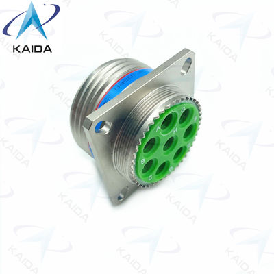 Réceptacle MIL-DTL-38999 série III avec 8# contacts d'alimentation ou Twinax contact électroless nickel plating D38999/20FJ08PN
