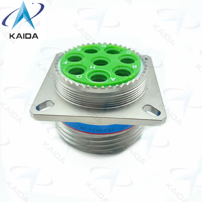 Réceptacle MIL-DTL-38999 série III avec 8# contacts d'alimentation ou Twinax contact électroless nickel plating D38999/20FJ08PN