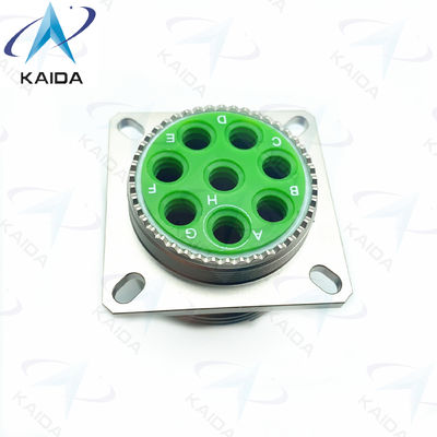 Réceptacle MIL-DTL-38999 série III avec 8# contacts d'alimentation ou Twinax contact électroless nickel plating D38999/20FJ08PN