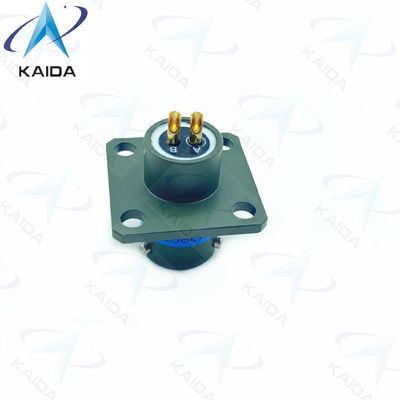 Noix d'accouplement en alliage d'aluminium MIL-DTL-26482 Série I Connecteur miniature MS3112E08-02PNB Cadmium vert d'olive