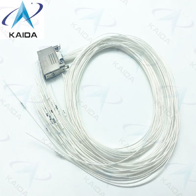 J14F-27TJ Connecteur de prise plaqué or avec fil de 60 cm 3A Termination de soudure et contacts féminins