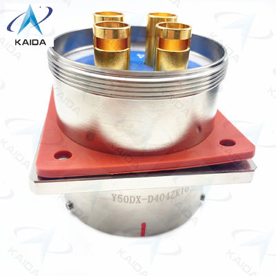 Y50DX Connecteur électrique circulaire en aluminium Récipient 3 Contacts Température de fonctionnement -55°C à 125°C.Y50DX-D404ZK10