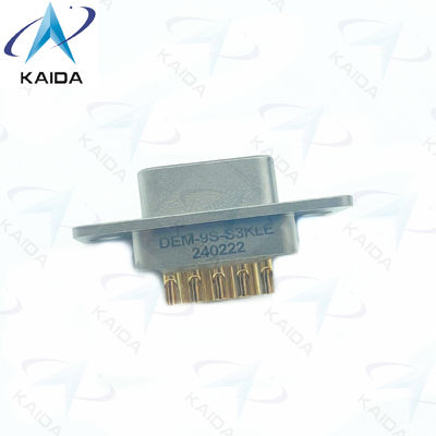 500V MIL-DTL-83513 Connecteur de récepteur en aluminium Micro D 500 cycles d'accouplement Contacts en alliage de cuivre.DEM-9S-S3KLE