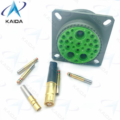 Le contact de crimping en or MIL-DTL-38999 série III Olive Green Cadmium Shell 7A Voltage 500V.D38999/20WJ20SN.8D série.