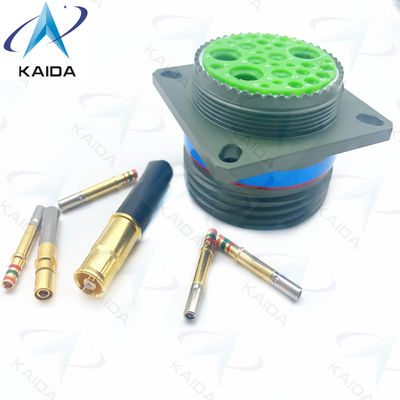 Le contact de crimping en or MIL-DTL-38999 série III Olive Green Cadmium Shell 7A Voltage 500V.D38999/20WJ20SN.8D série.