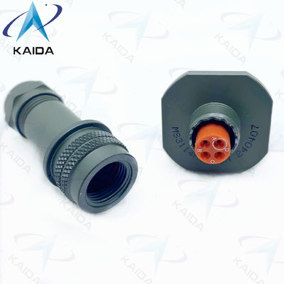 Connecteur miniature en alliage d'aluminium avec 4 contacts de soudure, finition au cadmium vert olive MS3114M8-4SN