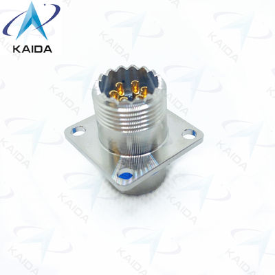 Finition de contact en or 6 Type de soudure de contact MIL-DTL-26482 Connecteur de la série MS3470S10-6PH en acier inoxydable passivé