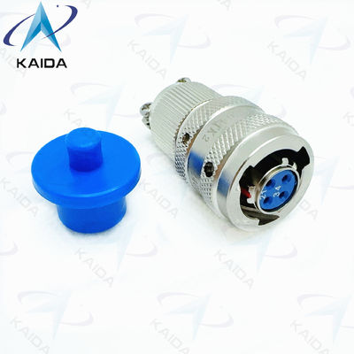 Connecteur électrique circulaire en aluminium série Y11P avec finition en nickel sans électro / pinceau de soulagement de la contrainte Y11P-0804TK2