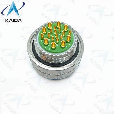 MIL-DTL-38999 Série 3 Contacts en alliage de cuivre Plug Shell en acier inoxydable 20 Contacts Finition dorée