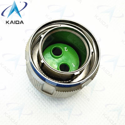 MILDTL-38999 2 Twinax contacts filetés / Nickel sans électro / contact d'or Finition connecteur militaire D38999/26FE82PN