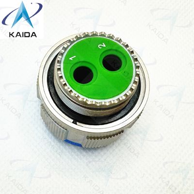 MILDTL-38999 2 Twinax contacts filetés / Nickel sans électro / contact d'or Finition connecteur militaire D38999/26FE82PN