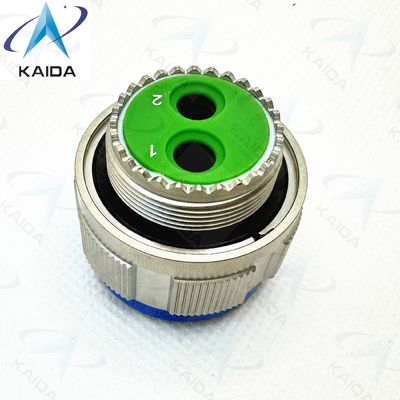 MILDTL-38999 2 Twinax contacts filetés / Nickel sans électro / contact d'or Finition connecteur militaire D38999/26FE82PN