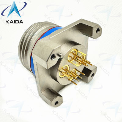 Endurance 500 cycles Nickel sans électro pour les environnements à température extrême.Receptacle de contact PCB quadrax personnalisé