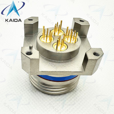 Endurance 500 cycles Nickel sans électro pour les environnements à température extrême.Receptacle de contact PCB quadrax personnalisé