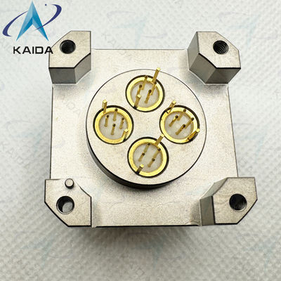 Endurance 500 cycles Nickel sans électro pour les environnements à température extrême.Receptacle de contact PCB quadrax personnalisé