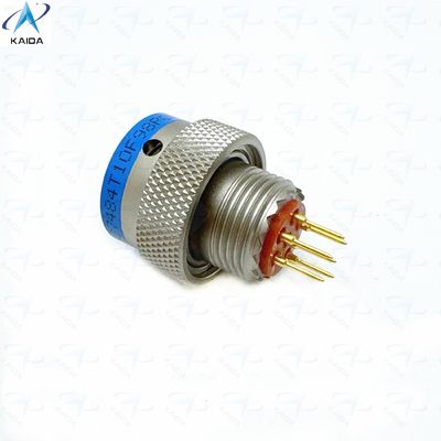 MIL-DTL-38999 Série 2 Isolateur thermoplastique électroless Nickel courte queue de PCB 6 contacts plaqué or MS27484T10F98PCN