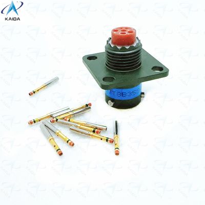 MS27497T08B35SA MIL-DTL-38999 Série II 500 V 6 Contacts Connecteur électrique Récipient de montage murale JTPQ00