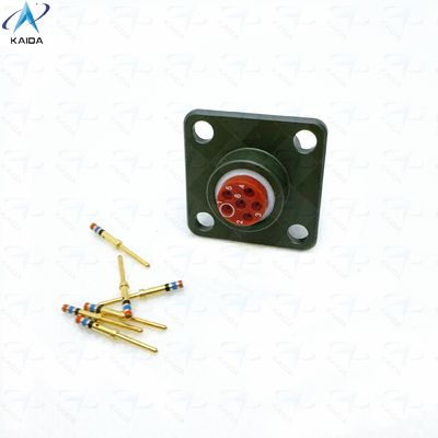 7.5 Amp Alliage de cuivre Récipient de montage à crampon en thermoplastique plaqué or.MS27508E8B35P. Récipient de montage en boîte.JTP02