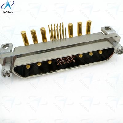Coupe de contact en or sur nickel Connecteurs rectangulaires pour des performances durables Elbow PCB courant mixte grand et petit J30J23P06KPW01W1P040