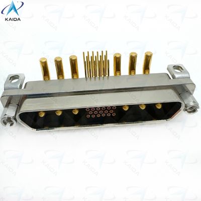 Coupe de contact en or sur nickel Connecteurs rectangulaires pour des performances durables Elbow PCB courant mixte grand et petit J30J23P06KPW01W1P040