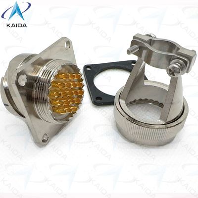 19 Réceptacle de taille de coque avec pince arrière droite Coque à connecteur en nickel électroless durable YPM4-19-2J2 Réceptacle avec pince arrière droite