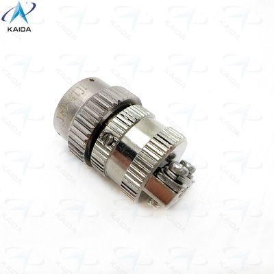 Connecteur électrique circulaire avec boucle arrière à pinceau droit Connecteur en nickel sans électro.Série Y8D.Y8D-4TJL