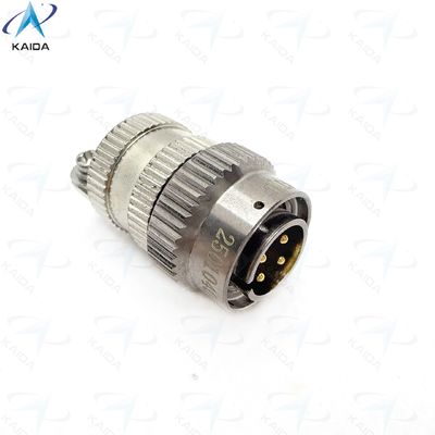 Connecteur électrique circulaire avec boucle arrière à pinceau droit Connecteur en nickel sans électro.Série Y8D.Y8D-4TJL