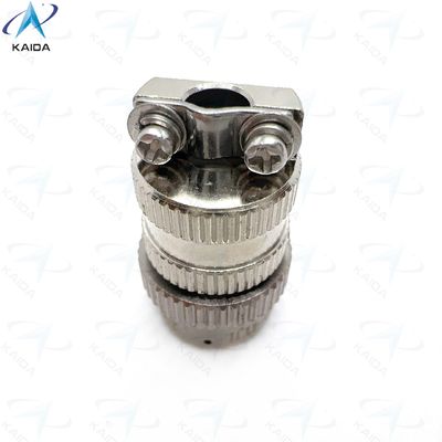 Connecteur électrique circulaire avec boucle arrière à pinceau droit Connecteur en nickel sans électro.Série Y8D.Y8D-4TJL