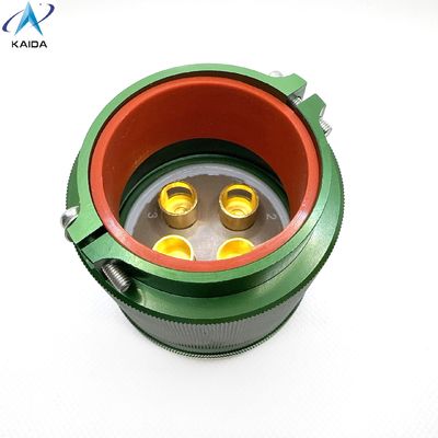 4 contacts prise avec pinceau droit arrière coque résiste à des conditions extrêmes de -55C à 125C connecteur à courant élevé Y50DX-3204TJ2P1 zinc plating