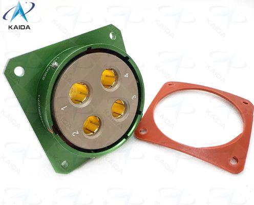 Connecteur électrique circulaire en aluminium -55°C à 125°C pour les machines industrielles lourdes à températures extrêmes.Connecteur à courant élevé.Y50DX-3204ZK10P1