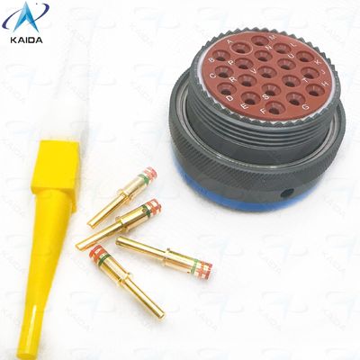 19 Contacts Straight Plug MIL-C-26482 II for Durable Connection in Heavy Duty Applications