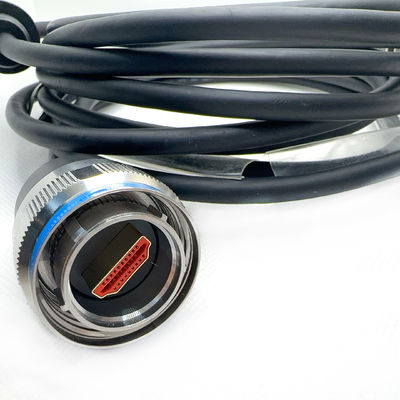Catégorie D38999 Série Connecteurs personnalisés avec HDMI en acier inoxydable Température de travail passivée -65C -200C.YW3 10E06S-01.Interface multimédia haute définition