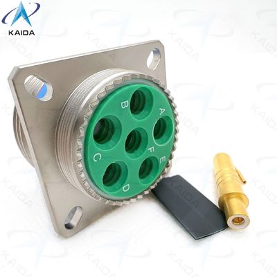 7A Rating de courant MIL-DTL-38999 Série III Connecteur de type couplage fileté pour environnements industriels difficiles.D38999 /20FH06PN,série de télévision,série 8D,Twinax Contacts,nicle électroless