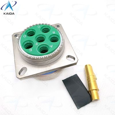 7A Rating de courant MIL-DTL-38999 Série III Connecteur de type couplage fileté pour environnements industriels difficiles.D38999 /20FH06PN,série de télévision,série 8D,Twinax Contacts,nicle électroless