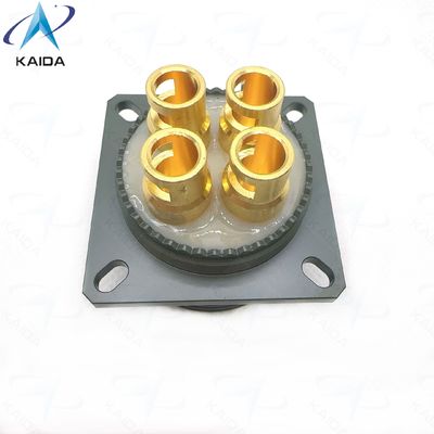 Endurance 500 cycles Cadmium vert d'olive pour des performances durables.Receptacle de pottage époxy sur mesure de la série D38999.D38999/20WJ14SN-H