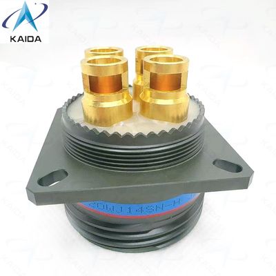 Endurance 500 cycles Cadmium vert d'olive pour des performances durables.Receptacle de pottage époxy sur mesure de la série D38999.D38999/20WJ14SN-H