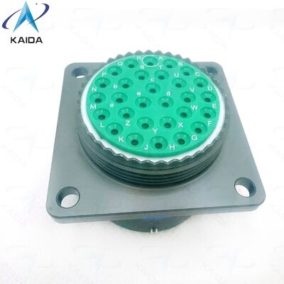 13 Un connecteur de série 1 de qualité actuelle MIL-DTL-38999 avec une plage de température de moins 55 °C à plus 125 °C et une finition de coque de cadmium vert olivier.MS27656T23B29SA