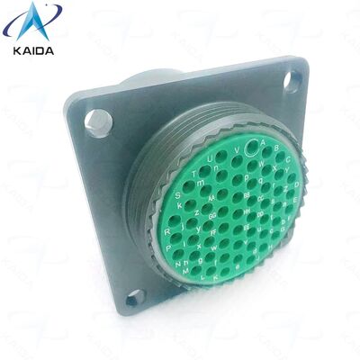 Connecteur circulaire MIL DTL 38999 Série Ⅰ, finition de coque cadmium vert olive, avec contacts à sertir pour la performance. MS27656T23B55SN
