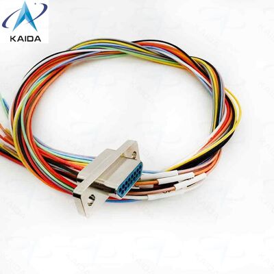 Numéro de pièce de boîtier métallique MDM MDM 15PH003B. 15 broches. Série MIL-DTL-83513. Nickel autocatalytique. Fil isolé de faisceau.