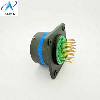 Connecteurs MIL DTL 38999 Série II à montage sur boîte.88-628717-41S.Taille de coque 21,41 contacts PCB.Cadmium vert olive.LJTP02R