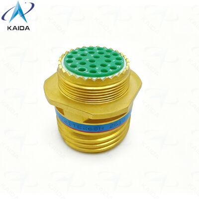 Connecteur MIL DTL 38999 série III passivé en bronze.TV01.D38999/21TE26SN.Insérer une disposition de 17 à 26,26 broches femelles.