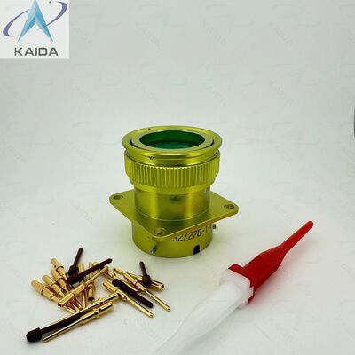 Connecteur d'accouplement à la baïonnette de type ZH23-32/27B-1-B.ZH23-32/27B-1-B.Aluminium avec revêtement jaune anodisé