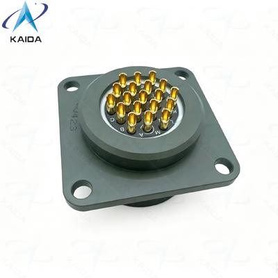 Type de contact de soudure MIL-DTL-26482 Série I Connecteur circulaire à tension nominale de 500 V.Receptacle à brides carrées sur mesure.MS3112R14-19SN-01