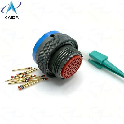 31 Pins MIL DTL 38999 Series Ⅱ Electrical Connector .MS27484T14B35P.Straight Plug.MS27484T14B35P.Olive Green Cadmium