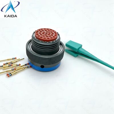 31 Pins MIL DTL 38999 Series Ⅱ Electrical Connector .MS27484T14B35P.Straight Plug.MS27484T14B35P.Olive Green Cadmium