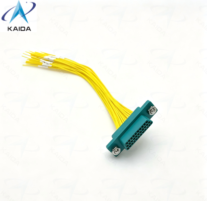Connecteur électrique micro-rectangulaire série CDbF 33 broches 150mm. CDBF-33T-15CM. Fiche mâle (avec contacts à broches)